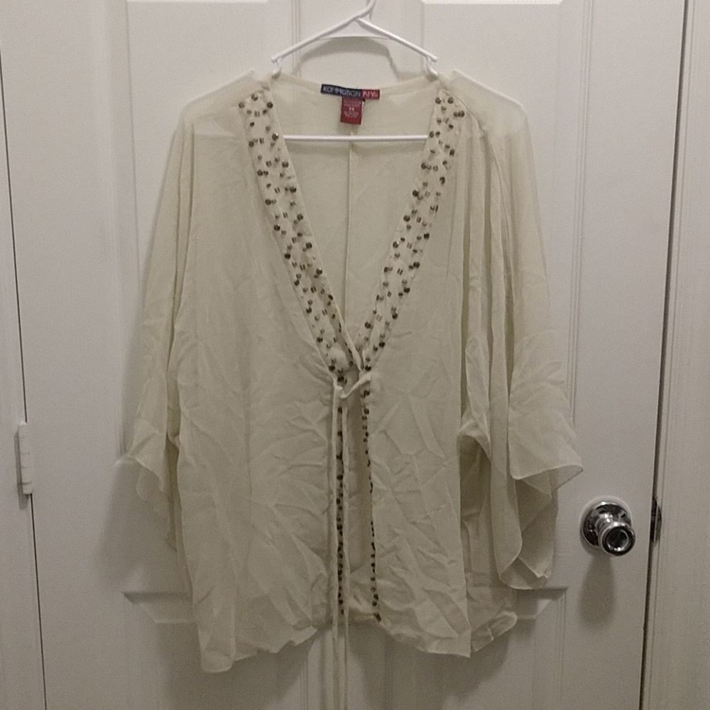 Cream blouse